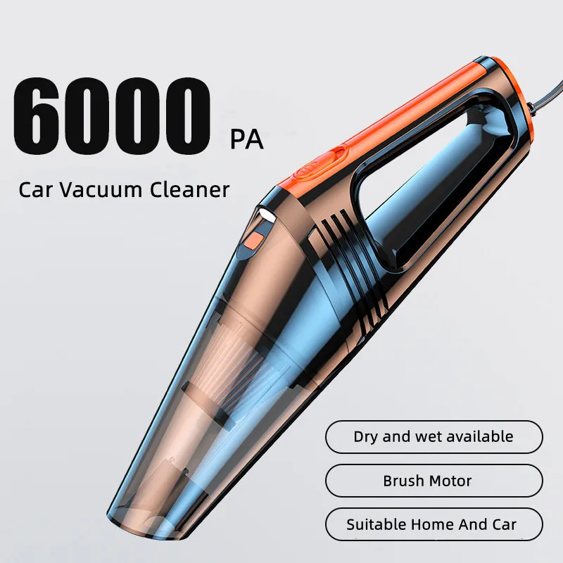 New Arrival 12v 120w 2 In 1 Brushed Head Wired Dry And Wet 6000pa