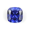 lab created blue zircon tanzanite loose cz gems cushion cut cubic zircon Thailand