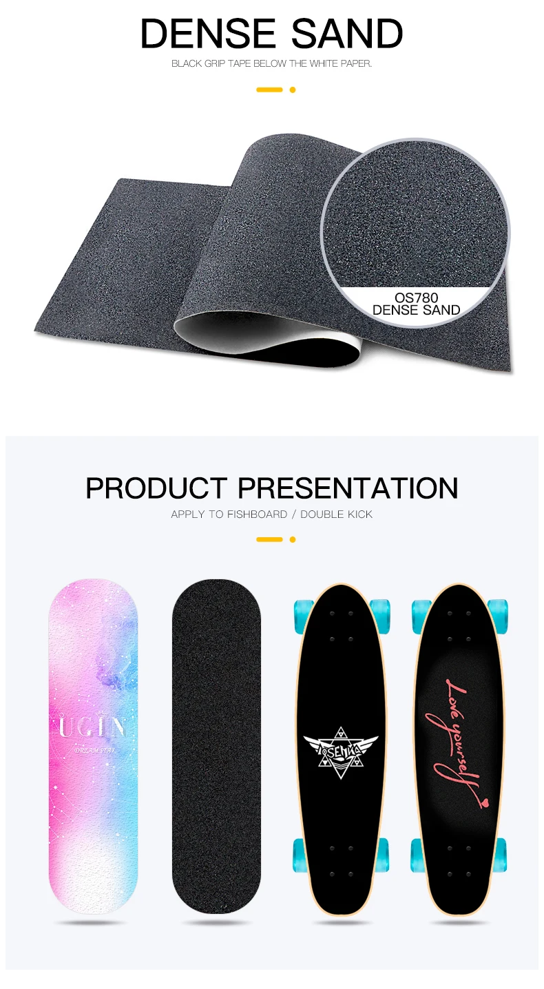 Hot Sale 80ab Custom Printed Griptape Scooter Skateboard Grip Tape