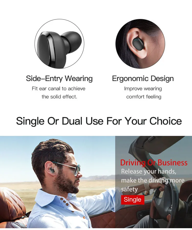 2020 New Wireless Earbuds 10 Years ODM & OEM Manufactory 3C Mobile Phone Accessories Wireless Headphone Sport Bluetooth Earphone
