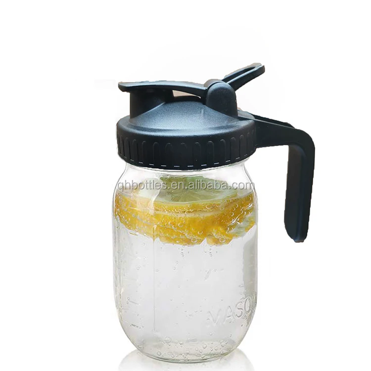 Reusable Plastic Mason Jar Lids With Easy Pour Spout,Leakproof Sealing