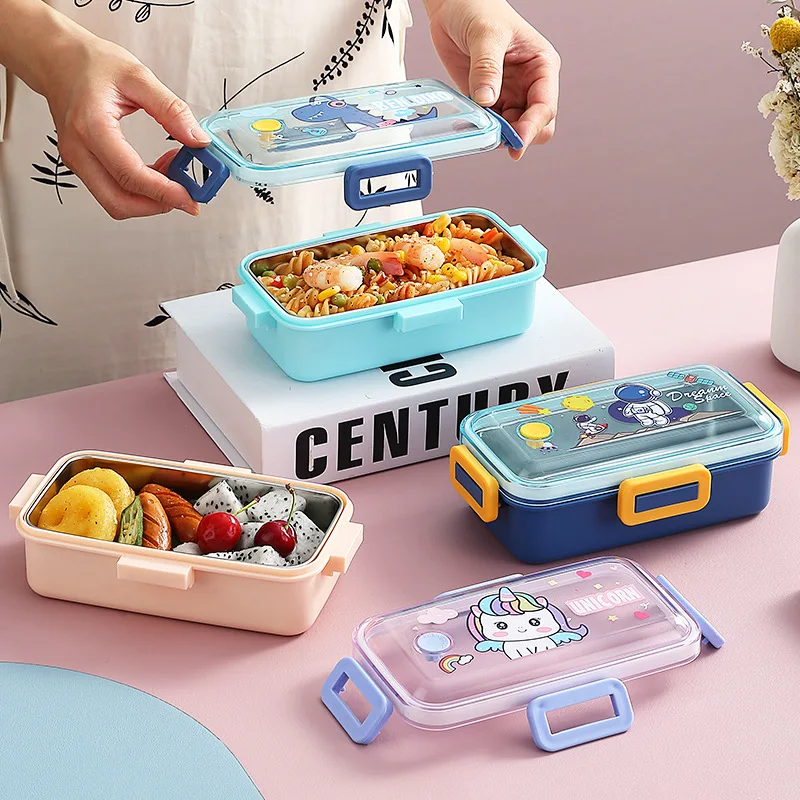 aohea  lunch box stainless steel high value lunch box office workers with children's fruit snack box supplier