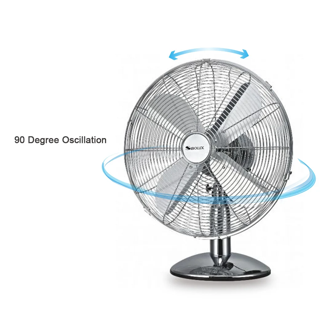 Vintage Table Desk Fan, Electric, Metal - detail 8