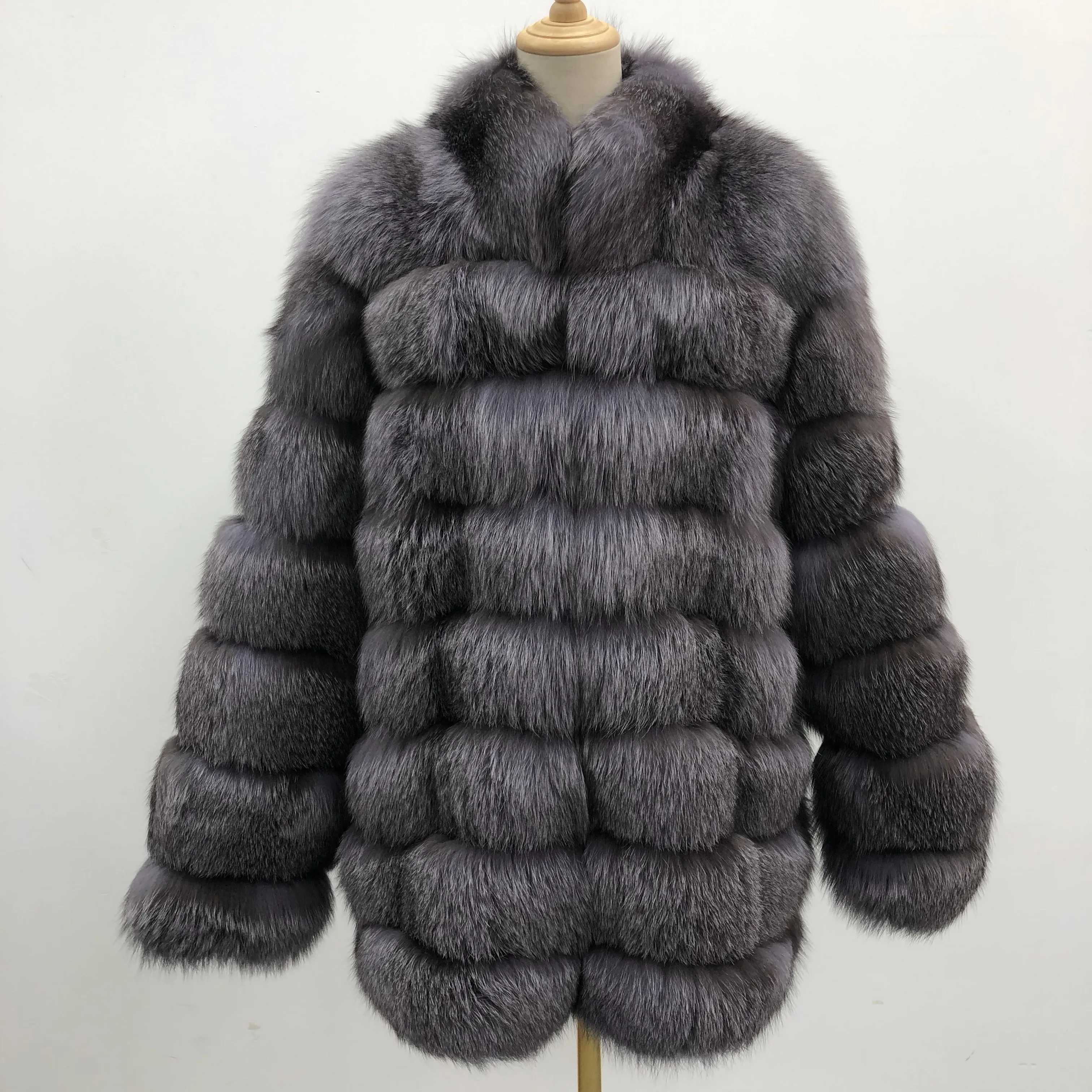 janefur新款时尚男士狐皮大衣冬季厚长款男士狐皮大衣 - buy men fox