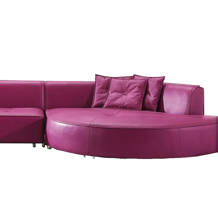 China Supplier Modern Range Color Imported Leather 7 Seat Round China Supplier Modern Range Color