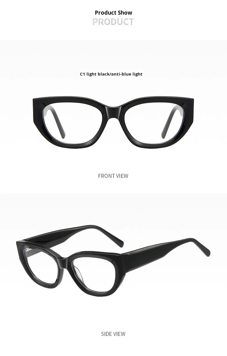 Blue Light Blocking Women's Optical Eyeglass Frames Luxury Style_voghion.com