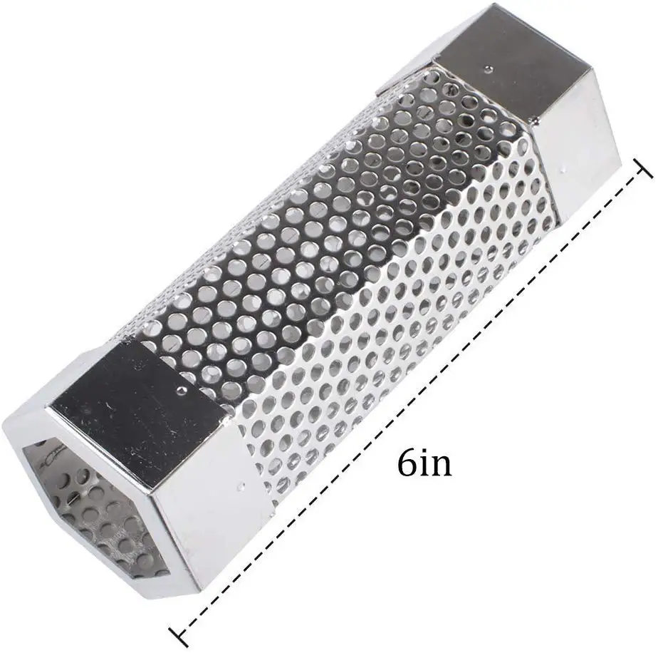 Pellet Smoker Tube 6 "length Hexagon Shape Perforated Bbq Tube Amazing