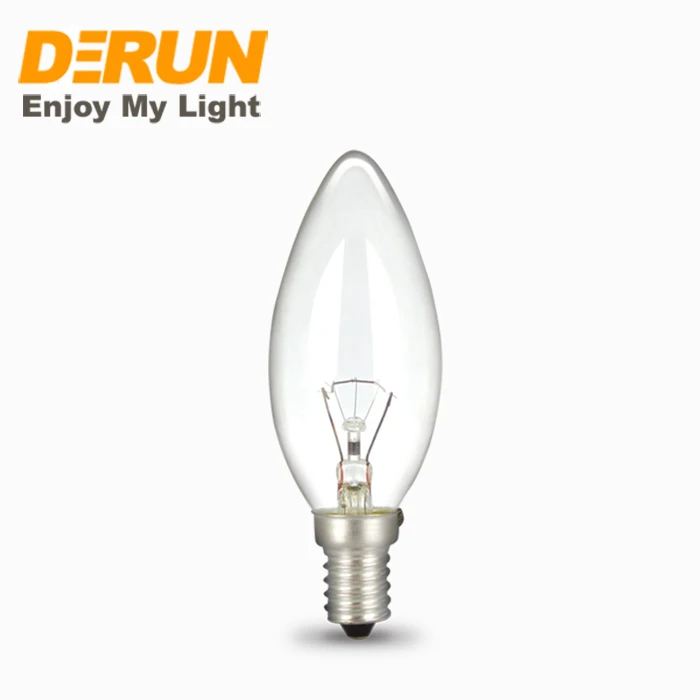 E14 E27 dimming candle bulb C35 25W 40W 60W rough service Incandescent lamp decoration edison light , INC-C35