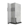 High-end flexible metal tile display stand ceramic tile display stand for marble showroows