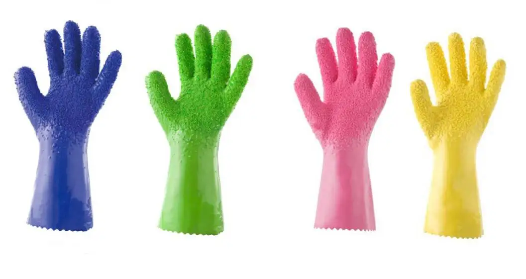 Magic Kichen Cleaning Rubber Peeler / Peeling Gloves For Vegetable