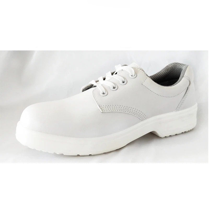 No Lace White Esd Cleanroom Slip On Shoes Chemical Resistant Food