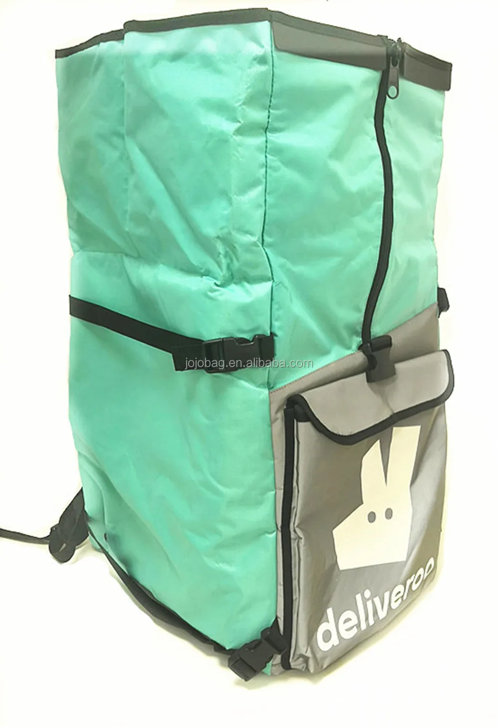 Thermal Roll Top Food Delivery Bag Insulated Pizza Delivery Backpack