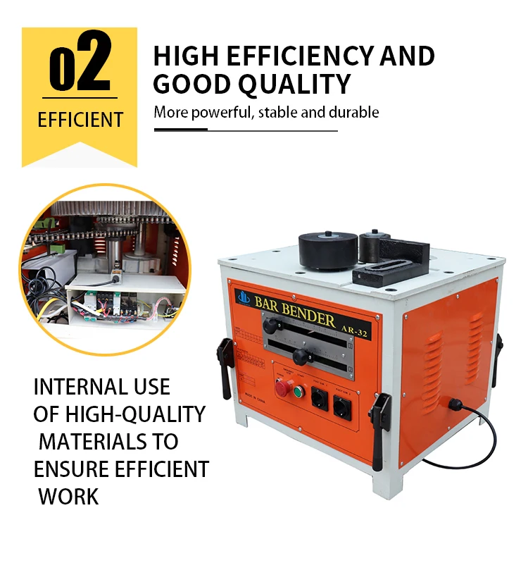 Manual Control 220V Rebar Bending Machine - High Productivity