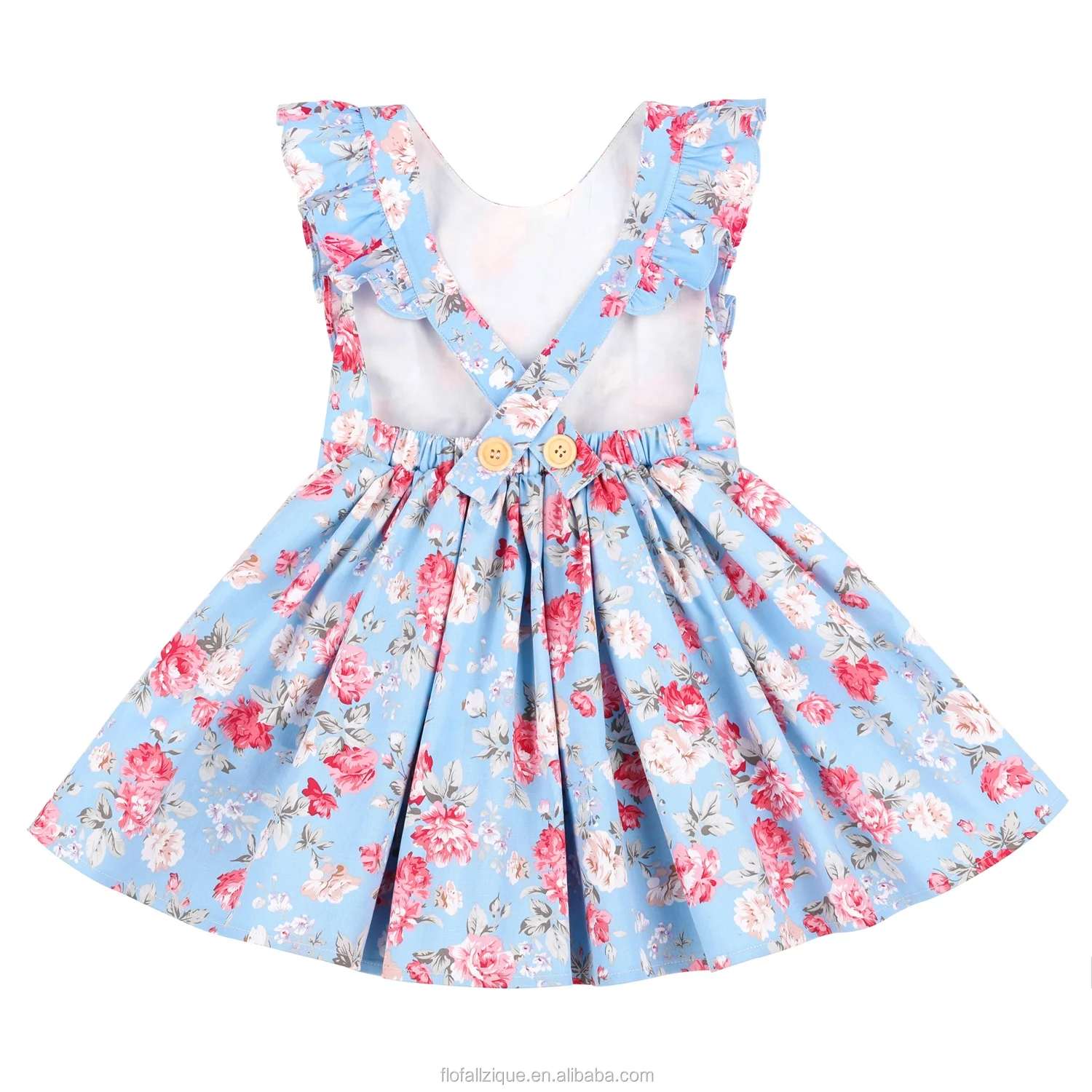 Rts Baby Girl Designer Clothes Sale Young Girls Floral Dress For Kids