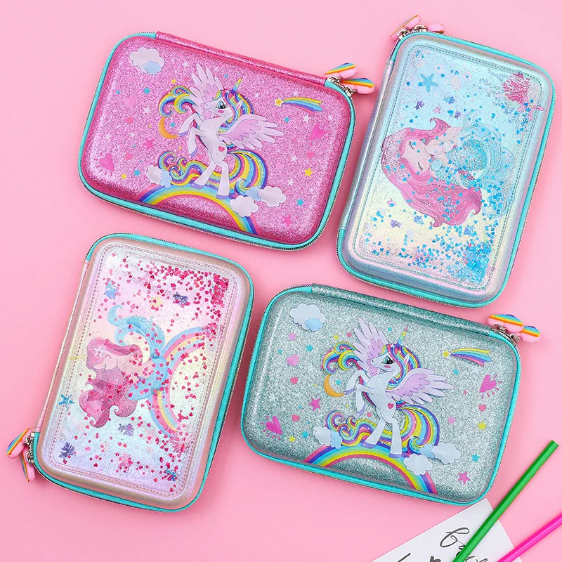 2 Pieces Multifunctional Pencil Box for Girls Unicorn Multifunction Pencil  Case Plastic Mermaid Penc…See more 2 Pieces Multifunctional Pencil Box for