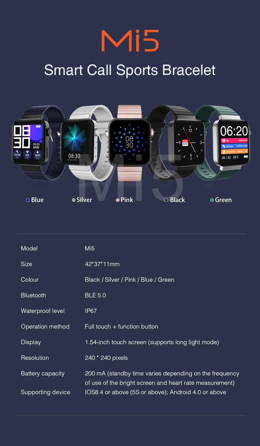 smartwatch mi5