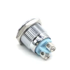 YHJ シリーズ 3V 6V 12V 24V 36V 48V 110V 220V 16 ミリメートル 2 ピン防水赤色 led アンチバンダル金属インジケータライト