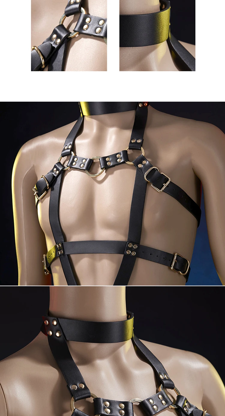 sm high-end head cover harness slave bondage kit restraint male