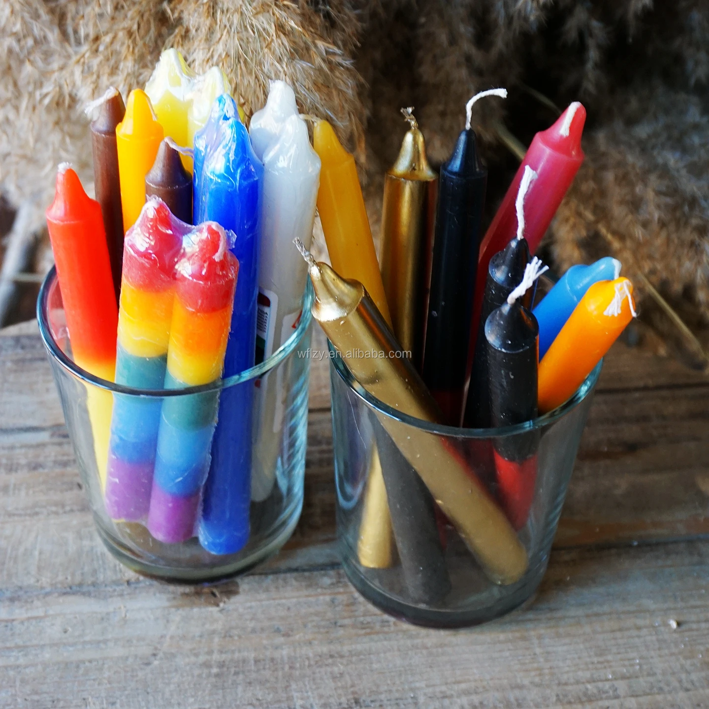 Multi Color Witchcraft Spells Rituals Chakra Chime Taper Stick Candle/ritual/chime Candles Buy