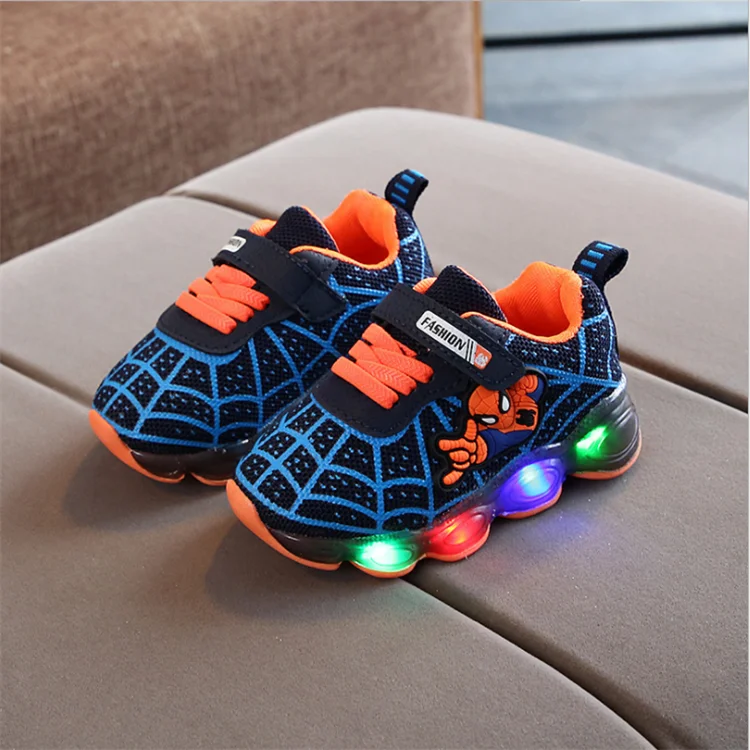 Spider-man Led Sneaker For Kids Led Children's Shoes - Buy Children's ...