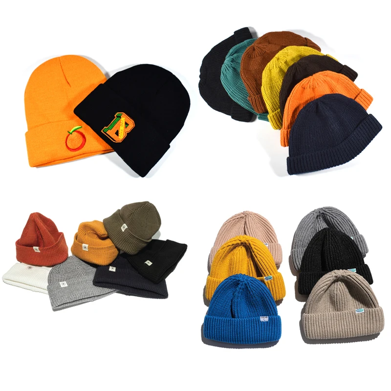 Online Design Handmade Embroidered Logo Beanie Cap,Custom Fisherman