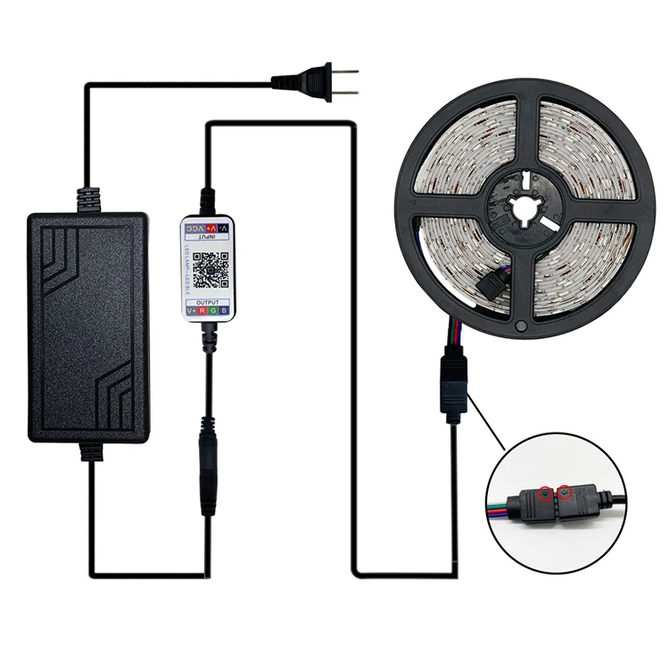 China professional manufacture bluetooth control dc 12v 3a white pcb led strip light for wholesale