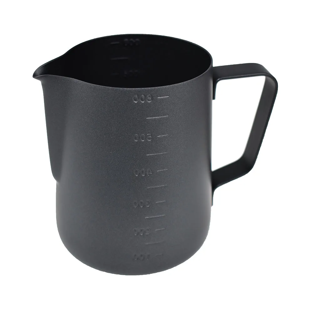 
Factory Direct Sale High Quality Creamer Pitcher Pull Flower Cup 600ml Stainless Steel Milk Frothing Pitcher Measuring Cup 
