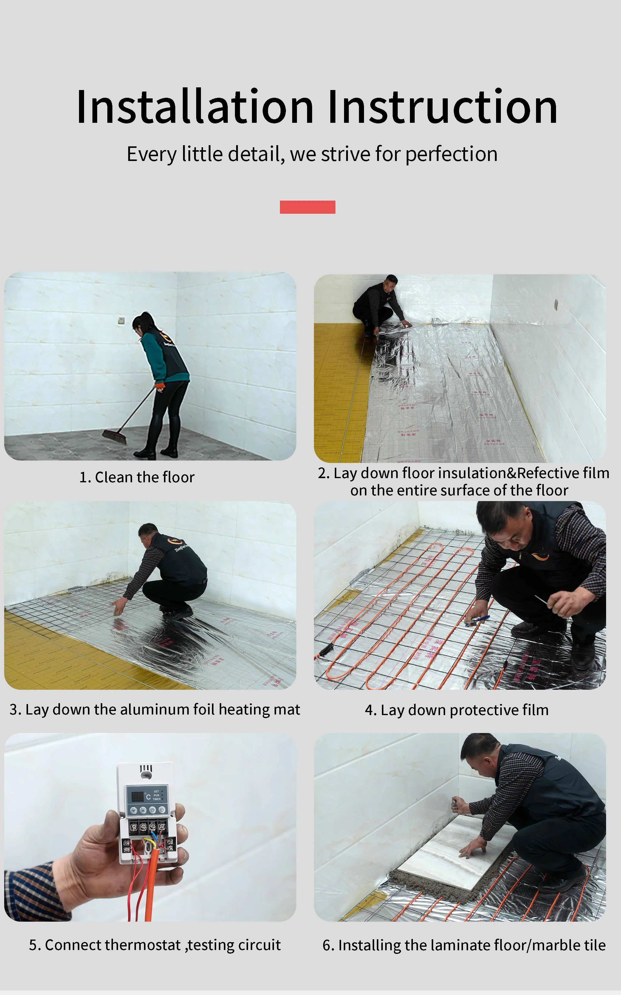 Supplier Efficient Far Infrared Floor Heating Cables China Underfloor