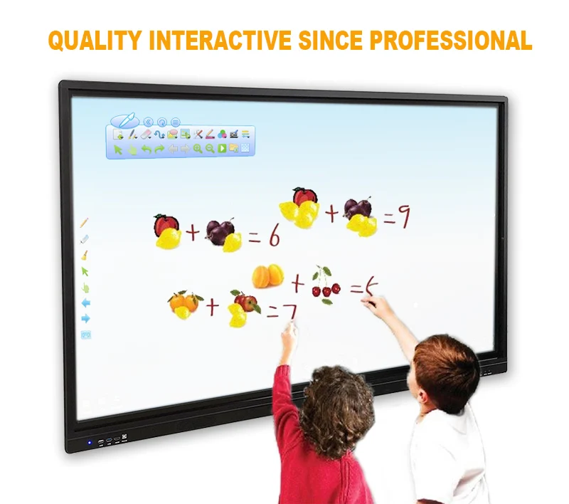 LCD All in One Digital Interactive Tv Android Smart Board TV UHD Screen Panel TFT Free Spare Parts Price 86 Inch 4K Display