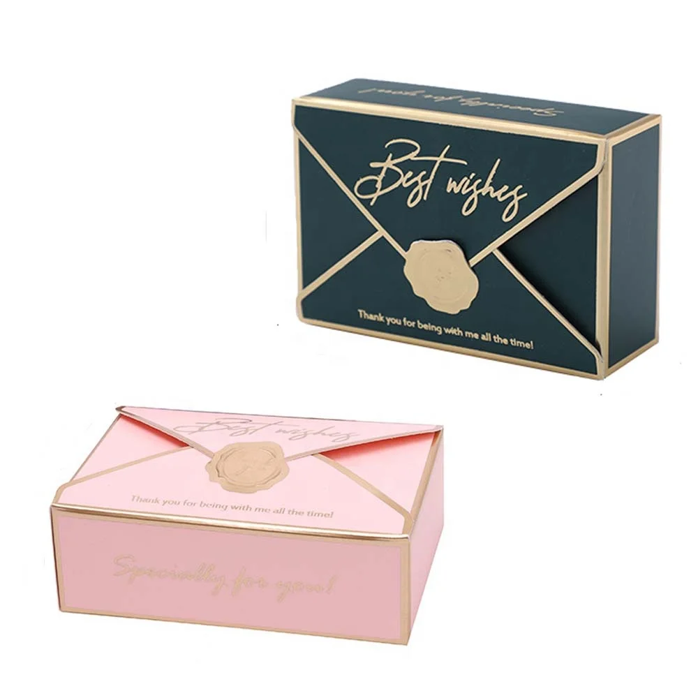 

Best Wishes Boxes Wedding Candy Packaging Paper Box,100 Pieces, Red/pink/green/dark blue