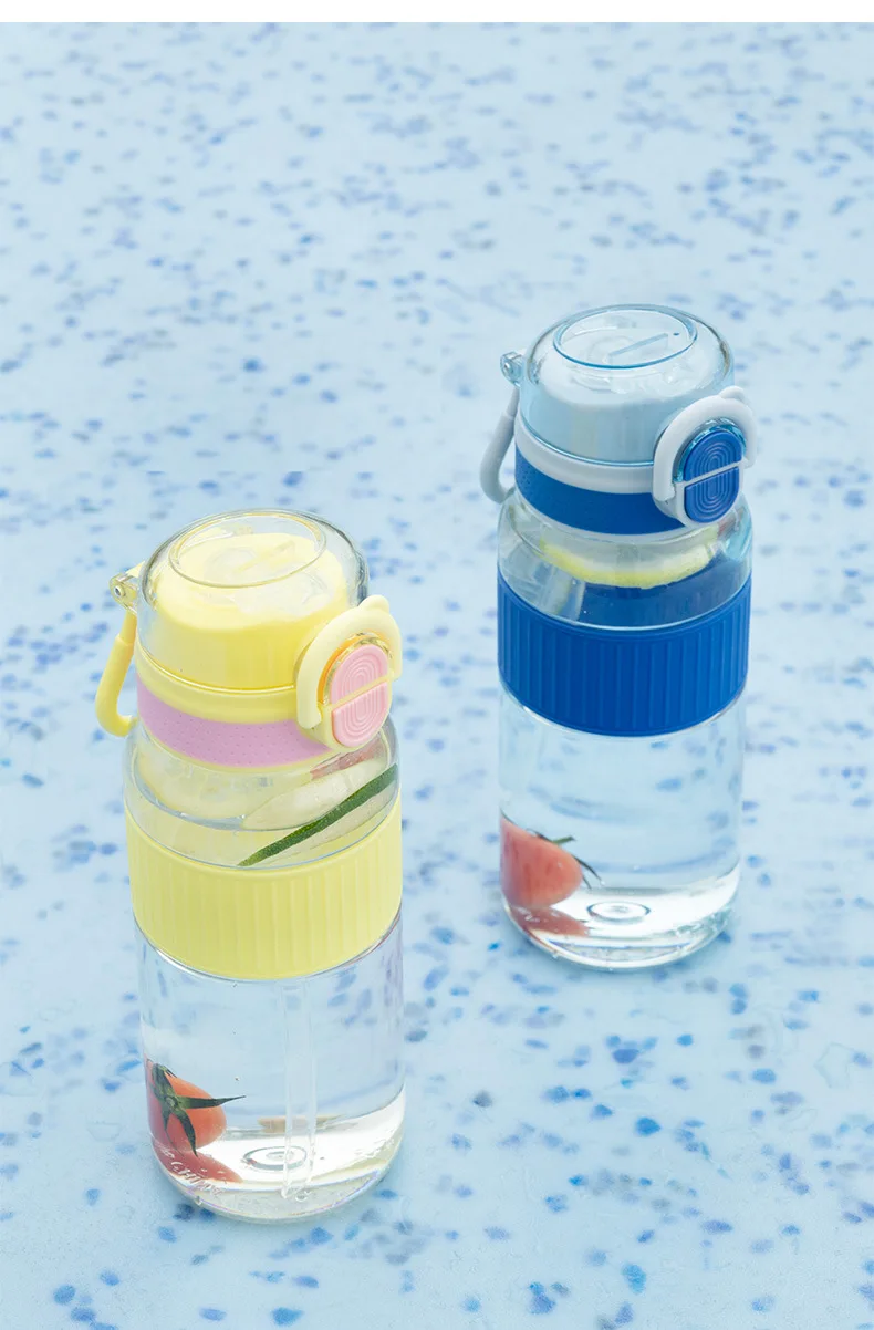 Unisex Large Capacity Tritan Insulated Gym Bottle Portable Double Drink Suction Tube Direct Drinking Logo Protein Camping