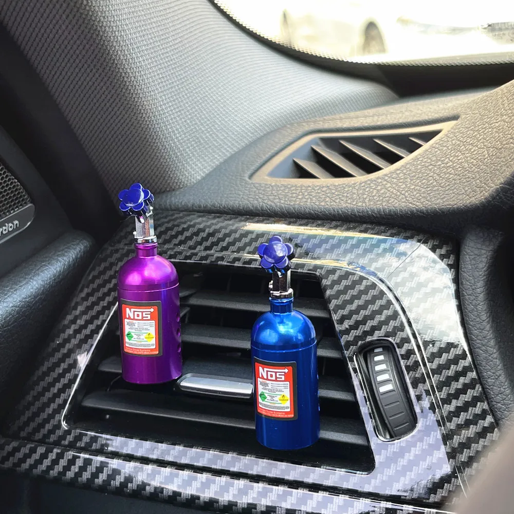 Best-Selling Car Air Vent Decoration Metal for NOS Perfume Nitrogen Cylinder Fragrant Freshener for Cross-Border Comptibility