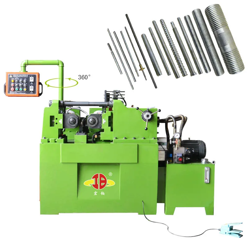 
Hongbo HB-50 Automatic two-shaft hydraulic rebar Thread Rolling Machine price In China diameter 6-50mm 