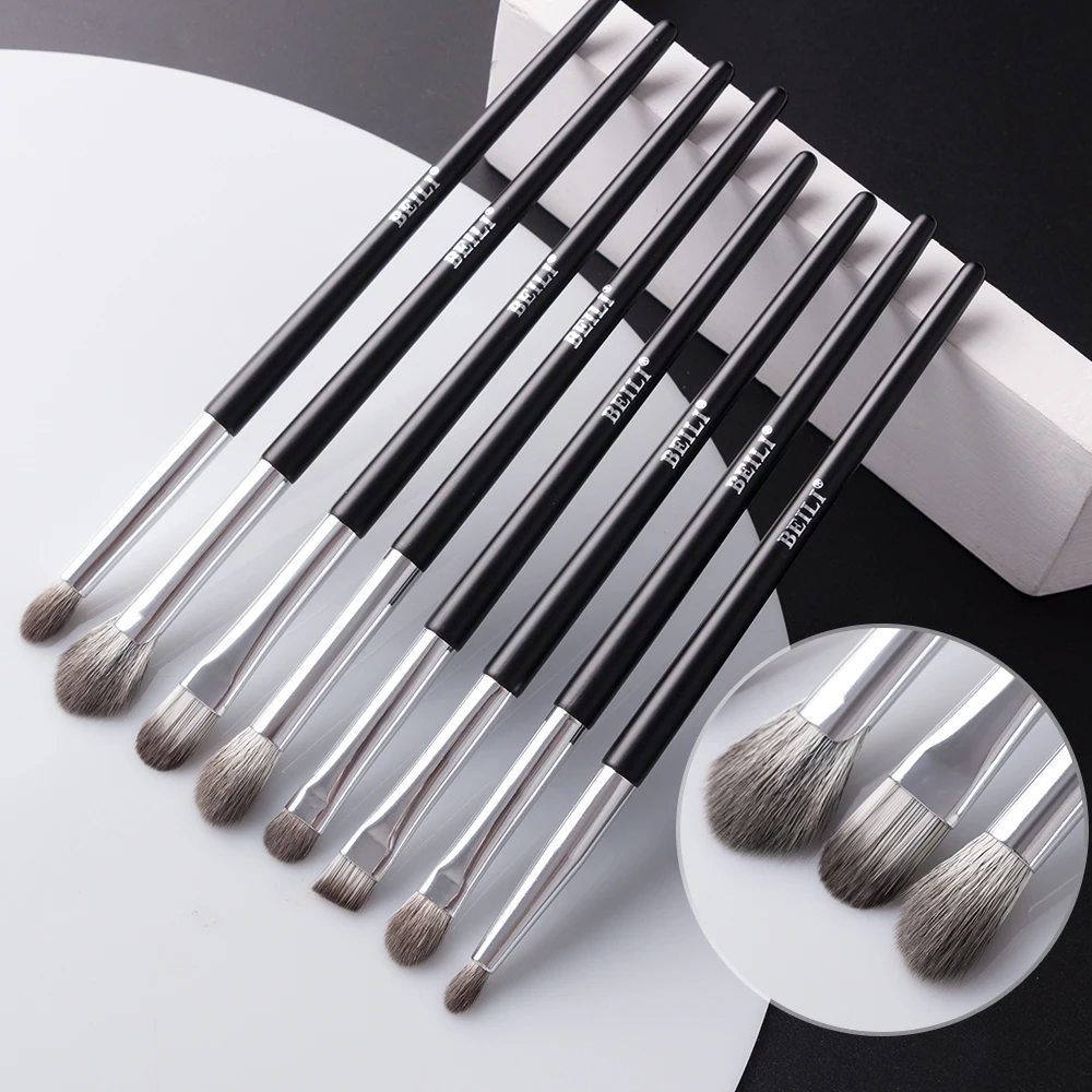 Beili Makeup Brushes Kit With Bag 12pcs Synthetic Hair Brochas De ...