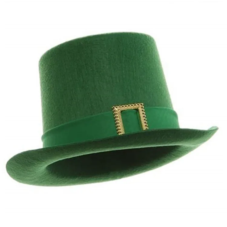 Deluxe Velure St Patrick's Day Green Derby Party Hat Irish Green St ...