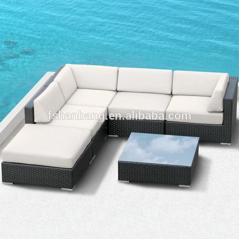 Rattan Outdoor Furniture Patio Wicker Sectional Sofa Set