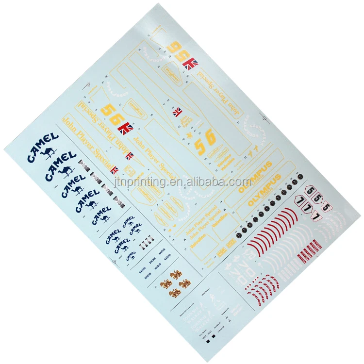 Water Slide Decals For Scale Model Cars - Buy Decals For Scale Model ...