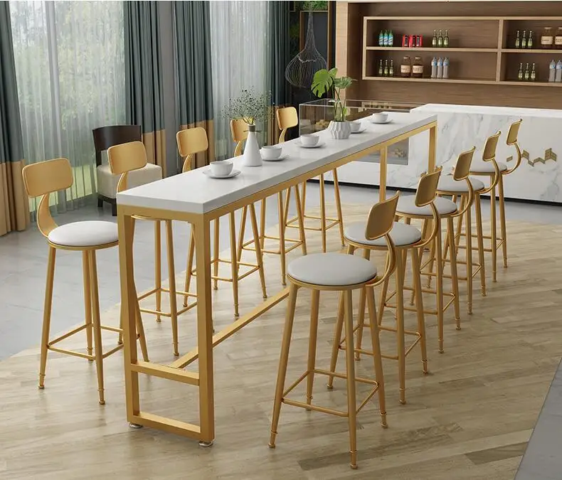 Multi Size Simple Bar Table And Chair Combination Of Modern Simple Iron