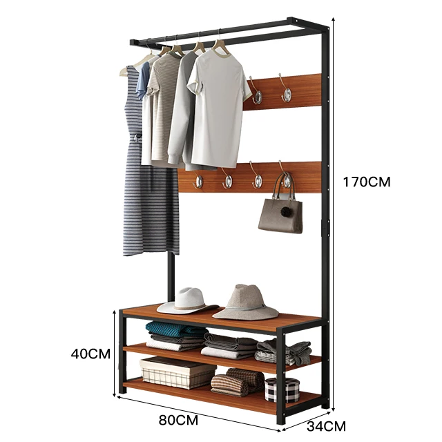 floor standing coat rack