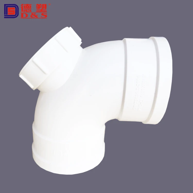 High Quality Pvc Drainage Pipe Fittings 45 90 Degree Elbow With