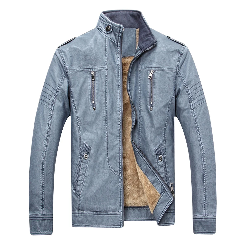 jaqueta jeans couro masculina