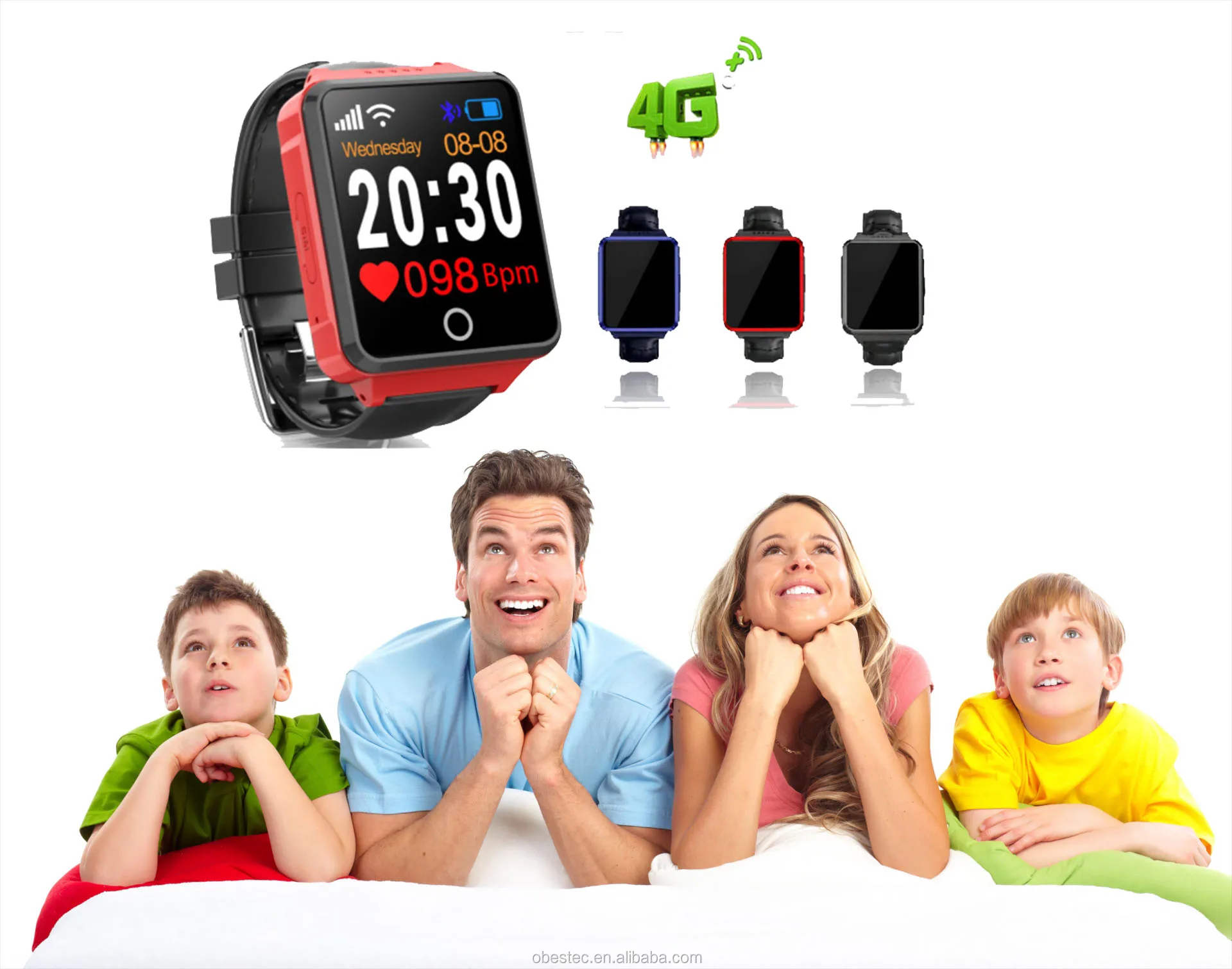 4G Parent health wrist band phone GPS tracking SOS bracelet elderly smart watch.jpg