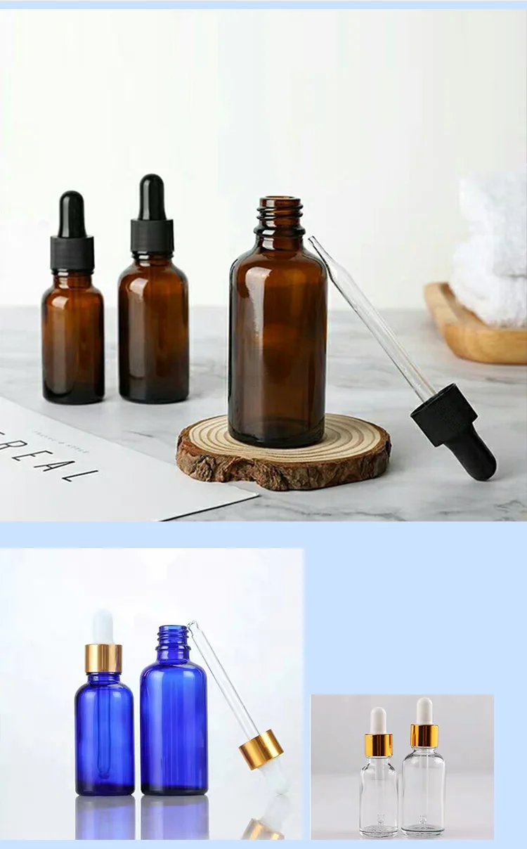 Factory Produced Wholesale Hot Sale Glass Essential Oil Bottle with Spray/Pump