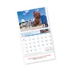 High quality double white spiral colorful office christmas gift custom advertising full color portable planner wall calendar