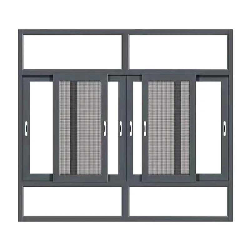 Modern Design Custom Sliding Windows Aluminium Alloy With Louver ...