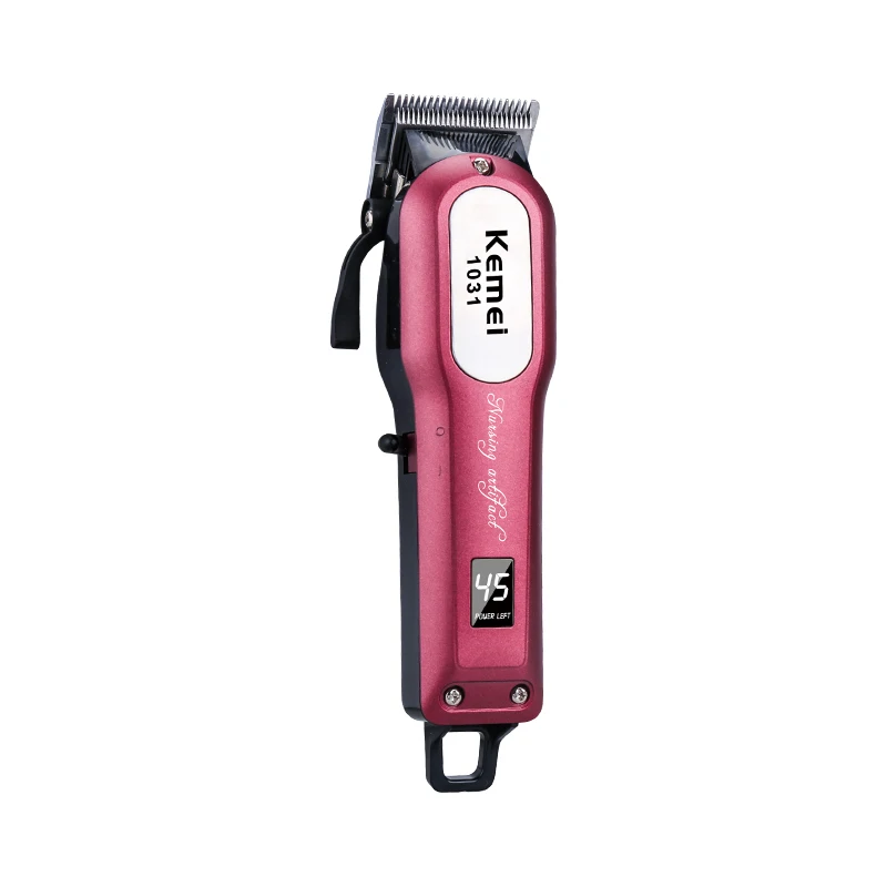 
Kemei Km-1031 Large Capacity Lithium Battery Fast Charging With LCD Professional Man Hair Clipper 
