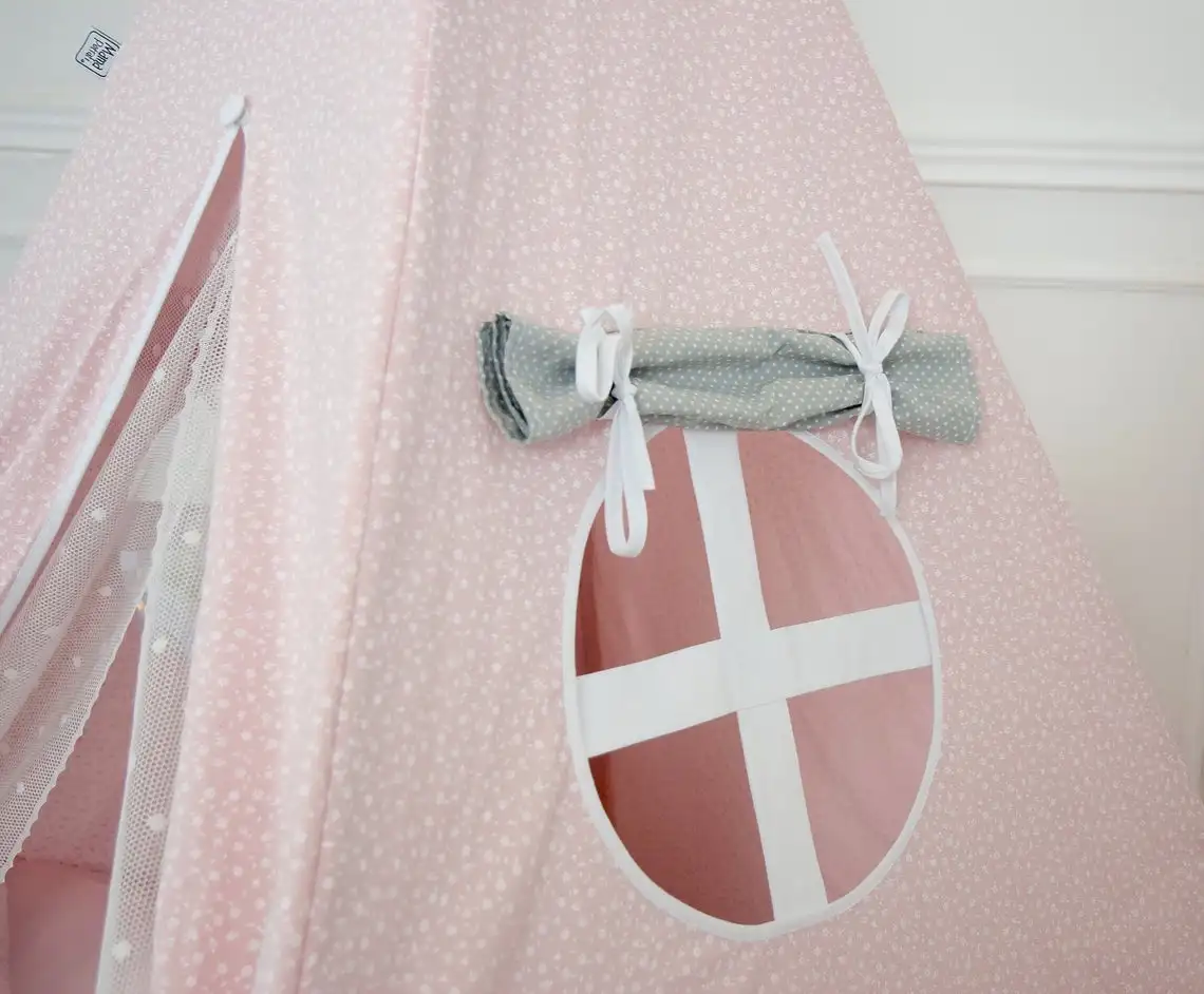 Kid Event Cute Teepee Cotton Tent Lace Polyester Tepees Boys Tee Pee