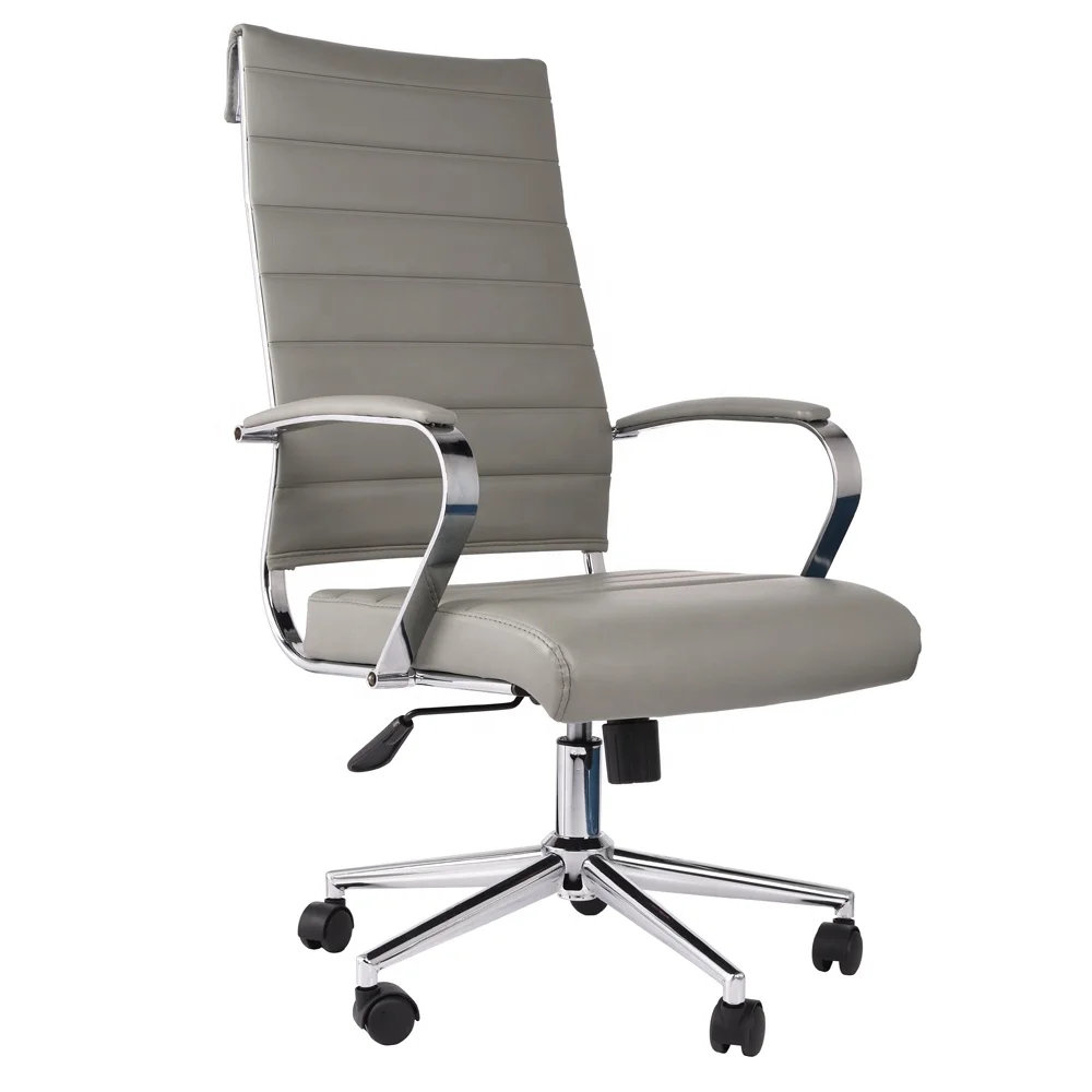 Ergonomic White Pu Leather Computer Manager Work Desk Office Chair Buy White Office Chair