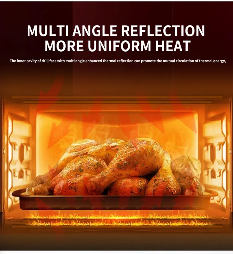 Electric Commercial 10l Air Fryer Oven 8 In 1 Cooking Features /airflow Technology Household