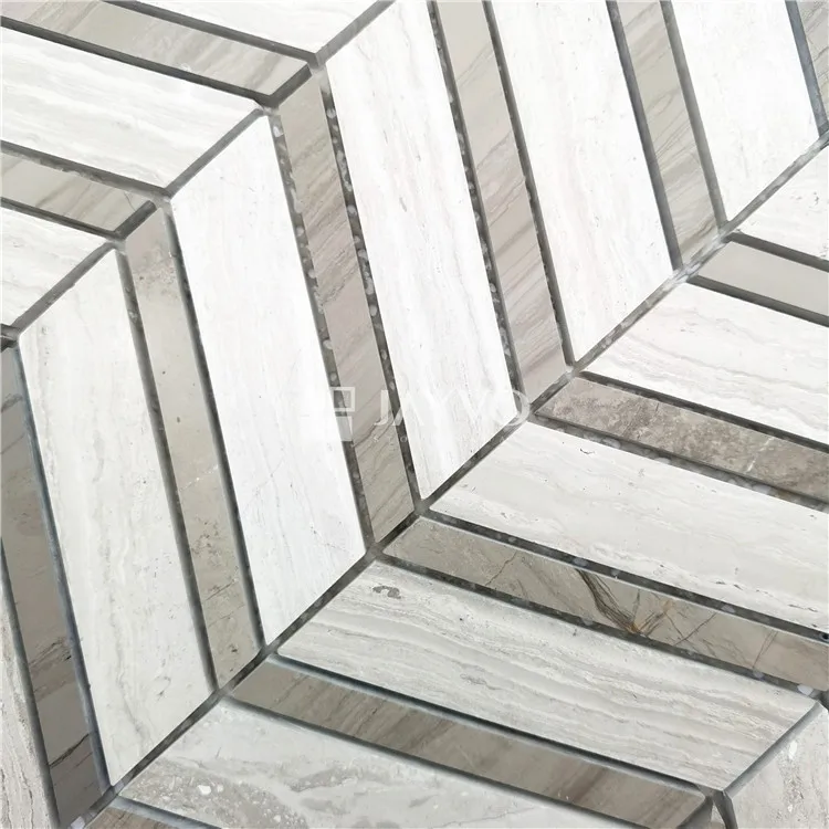 Wall And Floor Tile Pattern Beige Brown Herringbone Marble Mosaic Tile 30x30 Golden Select Mosaic Wall Tile